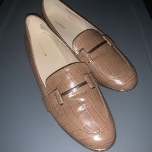Liz Claiborne Womens Size 9 Brown Patterned Slip on Dress‎ Shoes